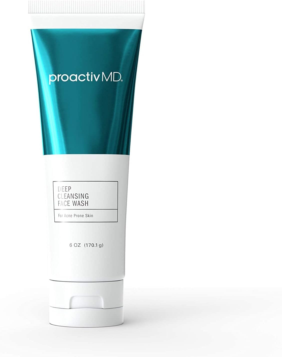 MD Exfoliating Face Wash, Gentle and Hydrating Facial Cleanser and Acne Treatment for Sensitive Skin, 6 Oz Clear Unscented