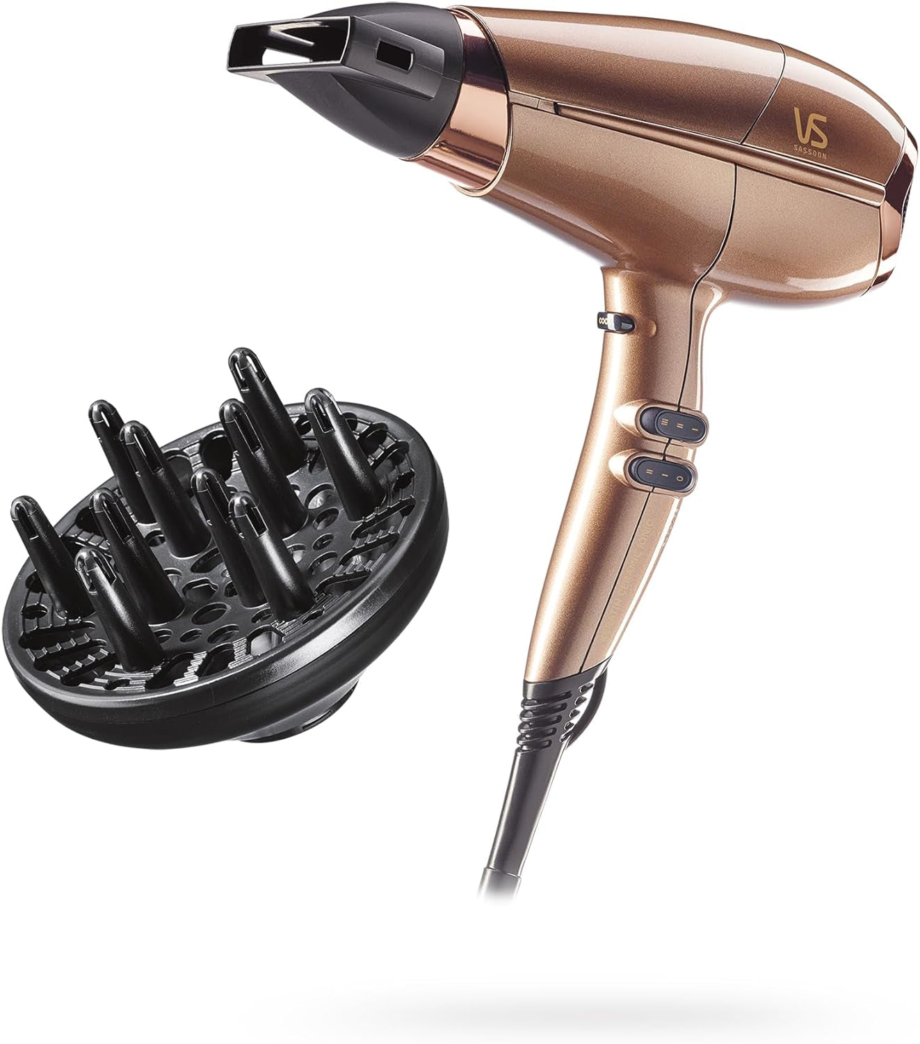 Keratin Protect 2100 Hair Dryer – 2100W HTDC Motor, 3 Heat & 2 Speed Settings, Keratin Ceramic & Ionic Conditioning, Anti-Frizz Shine, Includes Concentrator & Diffuser – Hazelnut