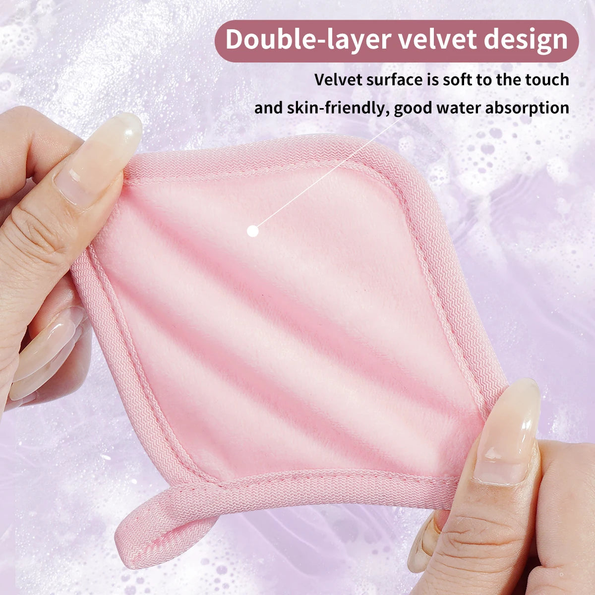 10PCS Reusable Makeup Remover Puff Cotton Pads for Facial Cleansing Puff Sponge Washable Cloth Makeup Wipes Makeup Tools