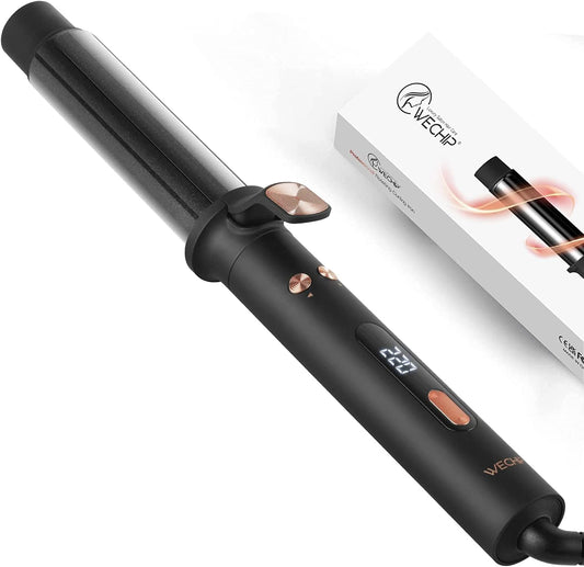 Rotating Curling Iron, Automatic Hair Curler, Curling Iron, Curling Wand for Waves with Extra Long Tourmaline Ceramic Barrel