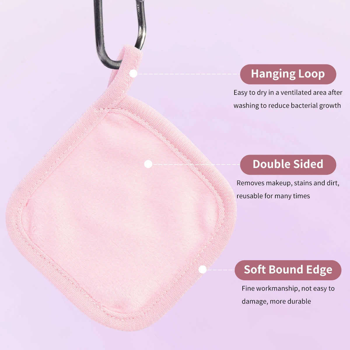 10PCS Reusable Makeup Remover Puff Cotton Pads for Facial Cleansing Puff Sponge Washable Cloth Makeup Wipes Makeup Tools